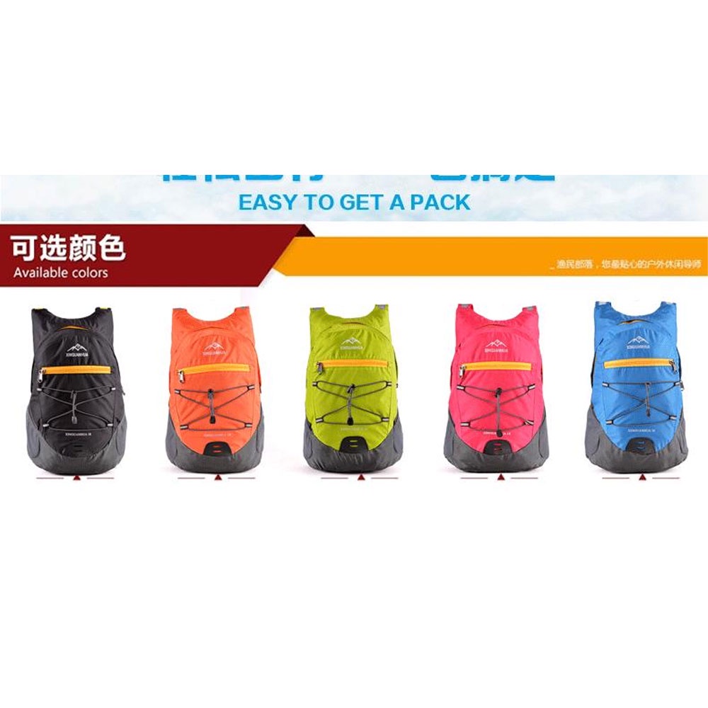 Ba Lô Leo Núi Chống Thấm Nước 17L Gấp Gọn Tiện Lợi