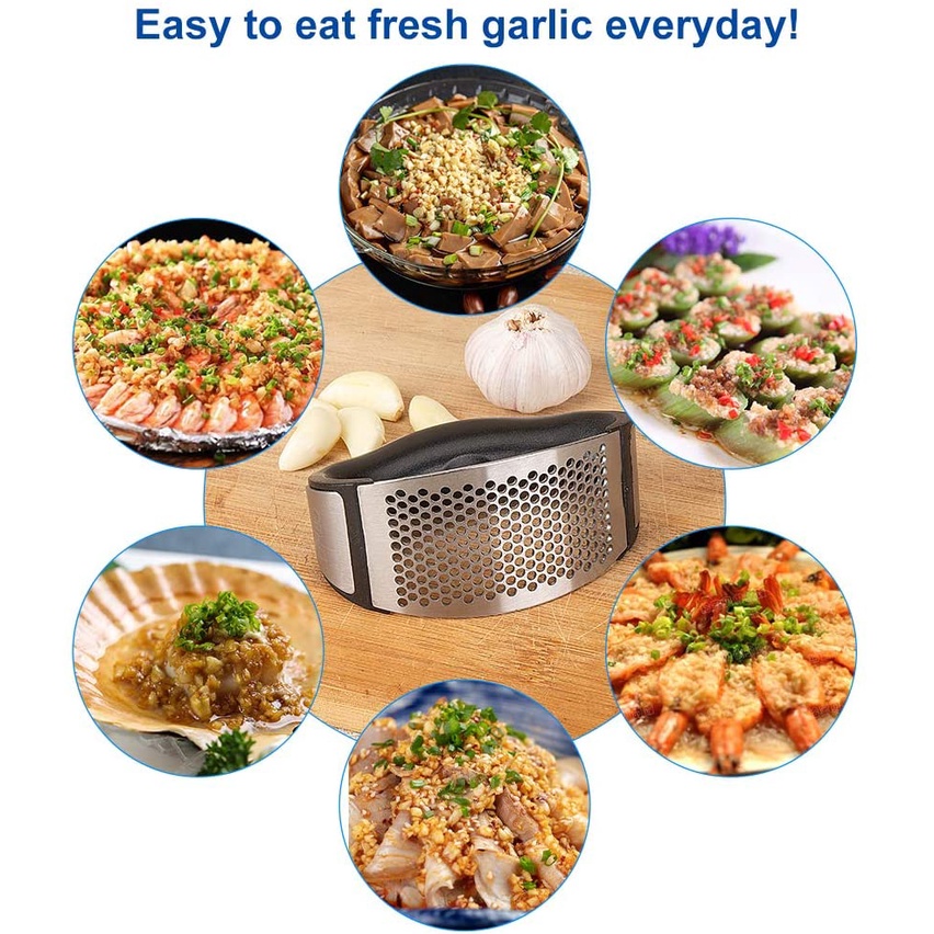 Dụng Cụ Nghiền Tỏi Bằng Thép Không Gỉ