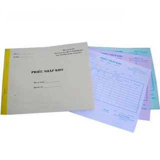 Phiếu nhập kho 2 liên, 3 liên - Combo 10 cuốn - 13*18.5cm