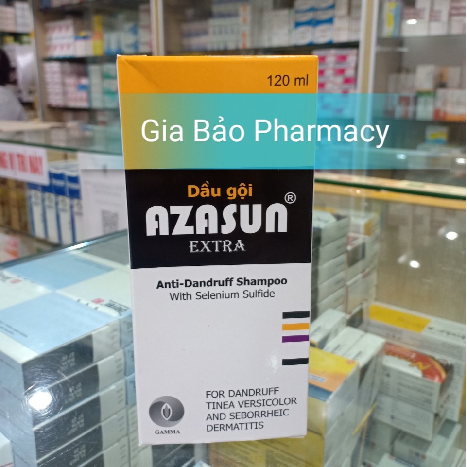 Dầu gội AZASUN EXTRA giúp sạch gàu,hết ngứa 120ml