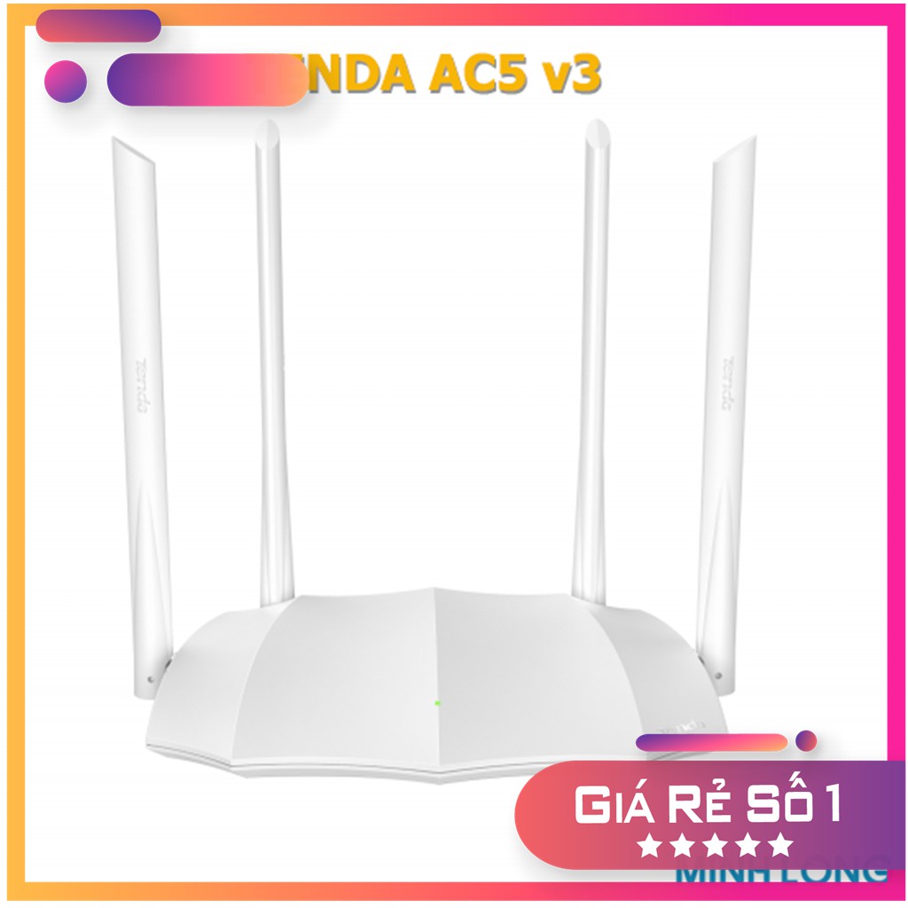 Bộ Phát Wifi Chuẩn AC1200 Tenda AC5 Màu Trắng- Hàng Chính Hãng | BigBuy360 - bigbuy360.vn