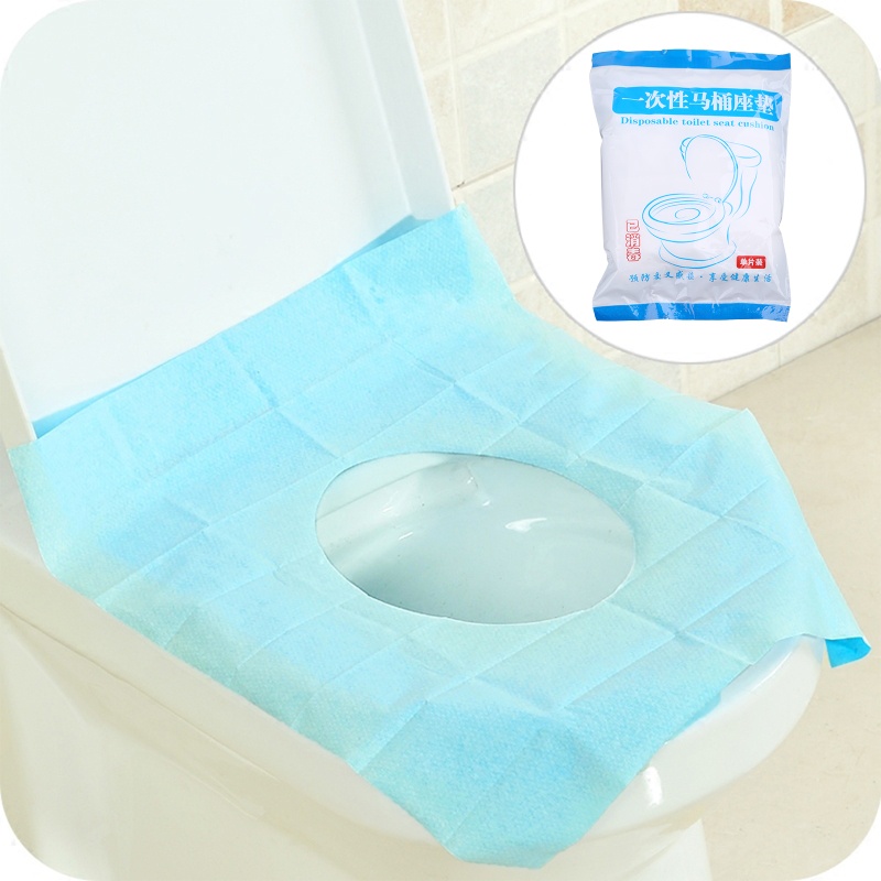 ✿ Vỏ Bọc Bệ Ngồi Toilet Bằng Vải Không Dệt Dùng Một Lần Tiện Lợi Dành Cho Đi Du Lịch