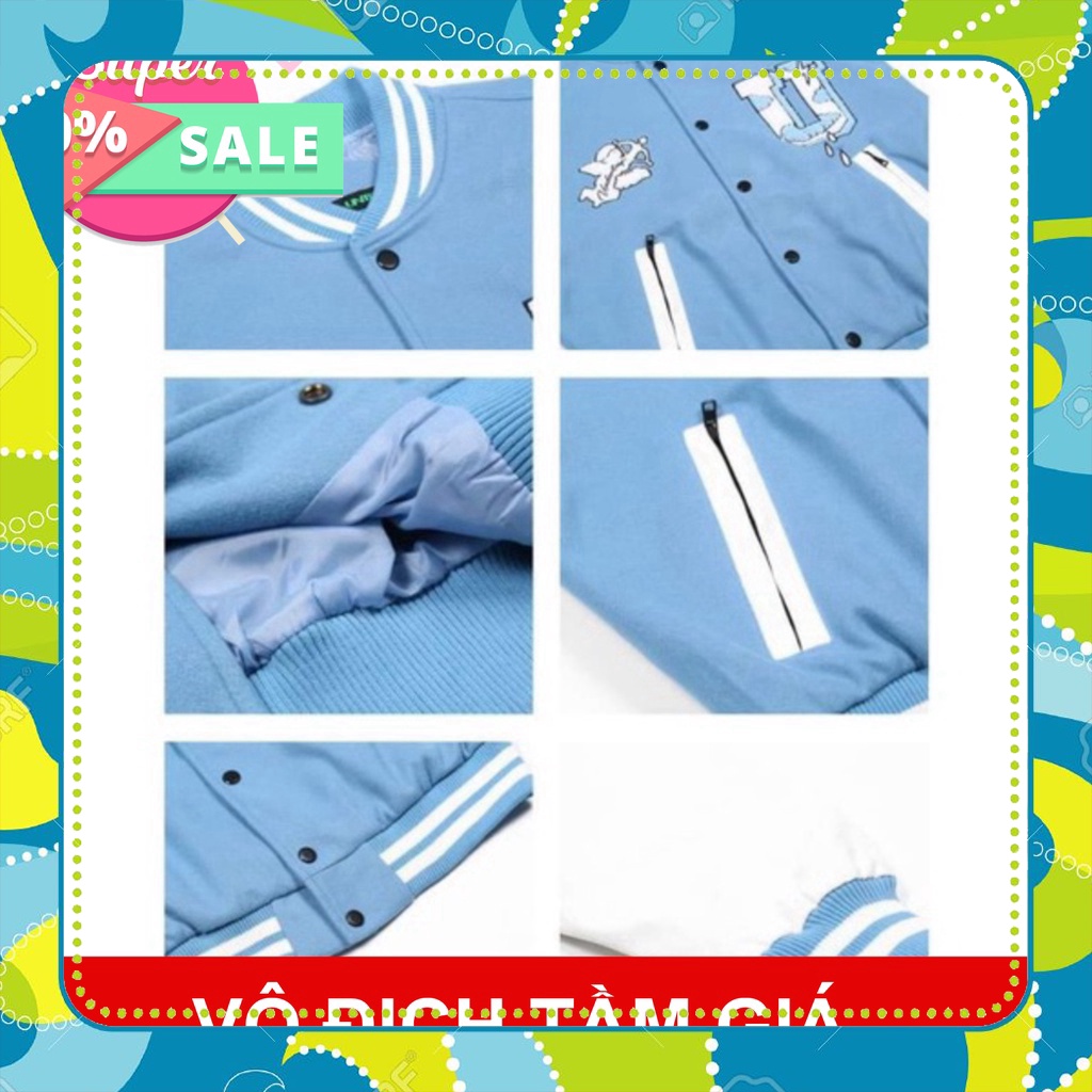 Áo Bomber Jacket Nỉ Lót nỉ Ngoại Hình in UNDERTRAP  hoodie_drew1996