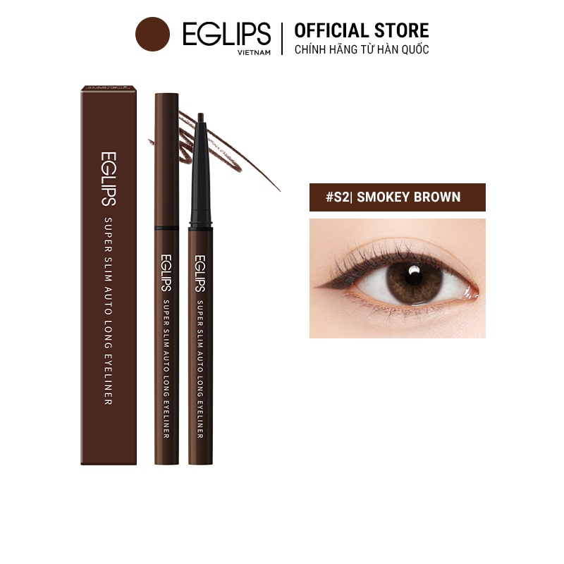 [Mã FMCGMALL -8% đơn 250K] Kẻ mắt Eglips Super Slim Auto Long Eyeliner 0.12g