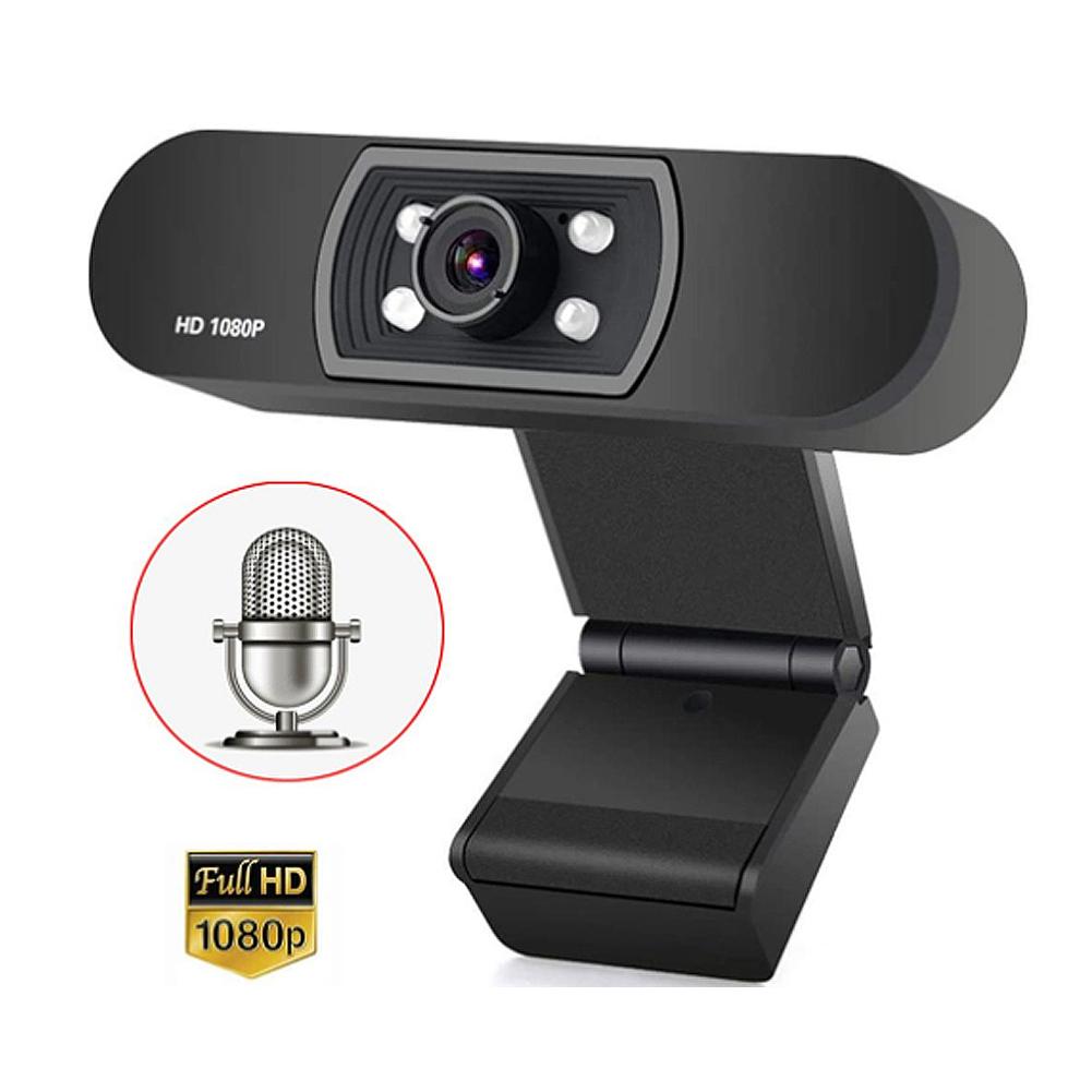 TZ Máy ảnh máy tính Webcam HD 1080P với Micrô HD tích hợp 1920 x 1080p WebCam USB Plug Play cho Máy tính xách tay PC | BigBuy360 - bigbuy360.vn