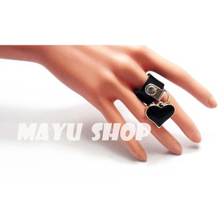 Nhẫn hạt trái tim Ring Harajuku Ulzzang