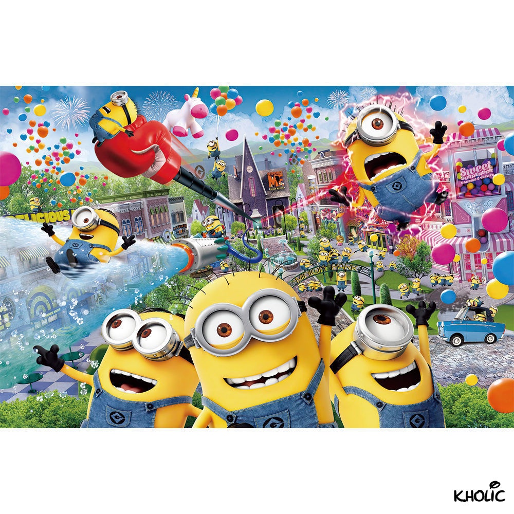 Minions, trò chơi ghép hình bằng gỗ, 300/520/1000 miếng xếp hình anime, đồ chơi phát triển