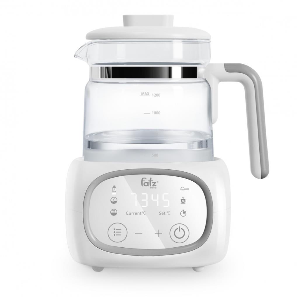 Máy Đun Nước Và Hâm Nước Pha Sữa FATZBABY QUICK 9 Chất Liệu Đế Đun Thép Không Gỉ Và Bình Thủy Tinh Dung Tích 1.2l