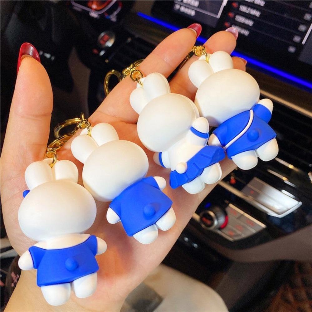 IVORY Móc Khóa Hình Thỏ Trắng Dễ Thương