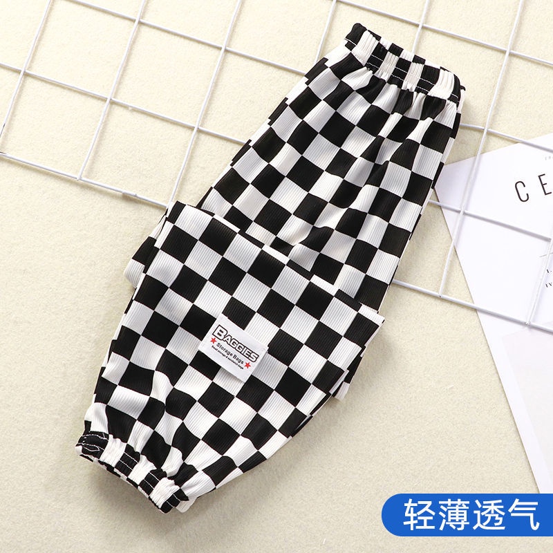 [Babycat] Hàng Có Sẵn Quần Dài Chống Muỗi Bằng Lụa Lạnh Mỏng Điều Hòa Không Khí Phong Cách Nhật Bản Hàng Mới Cho Bé Trai Bé Gái Mặc Đi Biển Mùa Hè