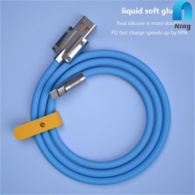 Dây Cáp Sạc Nhanh Usb Type-c 120w 6a Bằng Silicon Cho Iphone