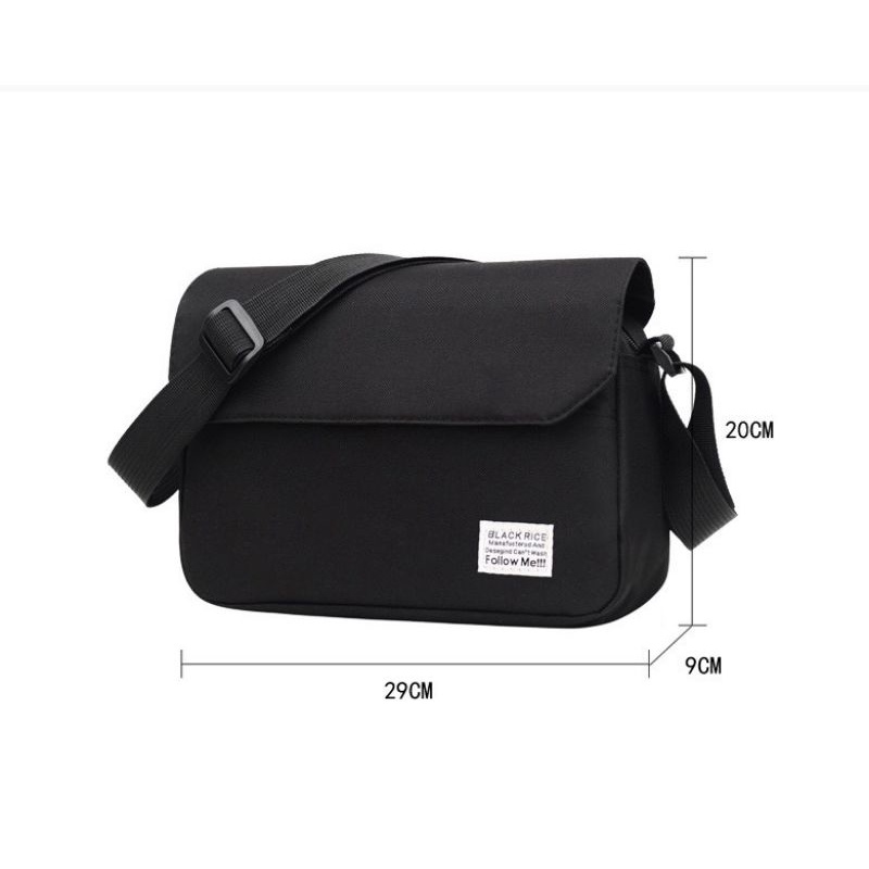 Túi đeo chéo nam thời trang  vải Canvas tiện lợi CR017