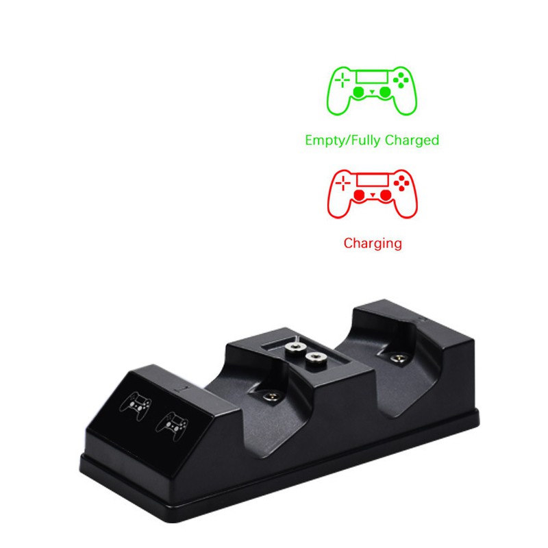 Dock Sạc Đôi Không Dây Có Đèn Led Cho Tay Cầm Chơi Game Sony Ps4 Pro