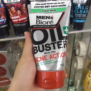 SỮA RỬA MẶT BIORE MEN NGỪA MỤN KHÁNG KHUẨN 100G ACNE ACTION