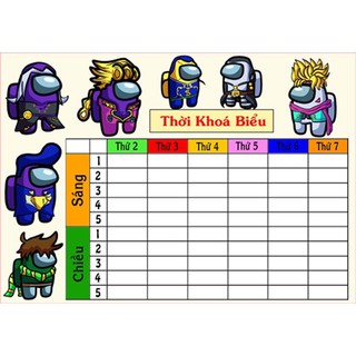 thời khoá biểu among us 2 ảnh
