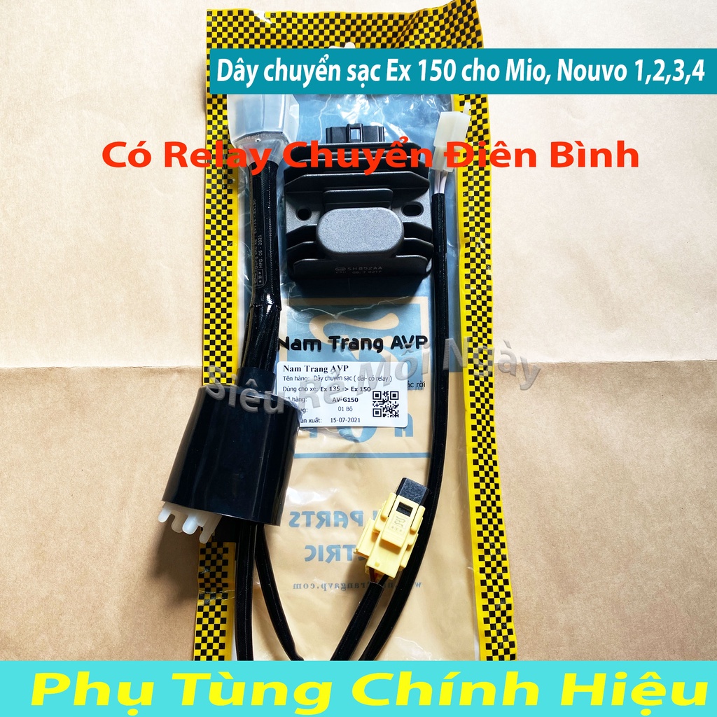COMBO BỘ DÂY CHUYỂN SẠC EXCITER 150 CHO EXCITER 135, SIRIUS, MIO, NOUVO 1,2,3,4