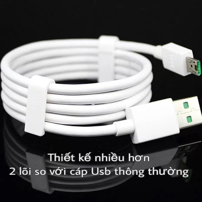 Cáp sạc nhanh Oppo VOOC - 5V 4A - Micro-USB dài 1m