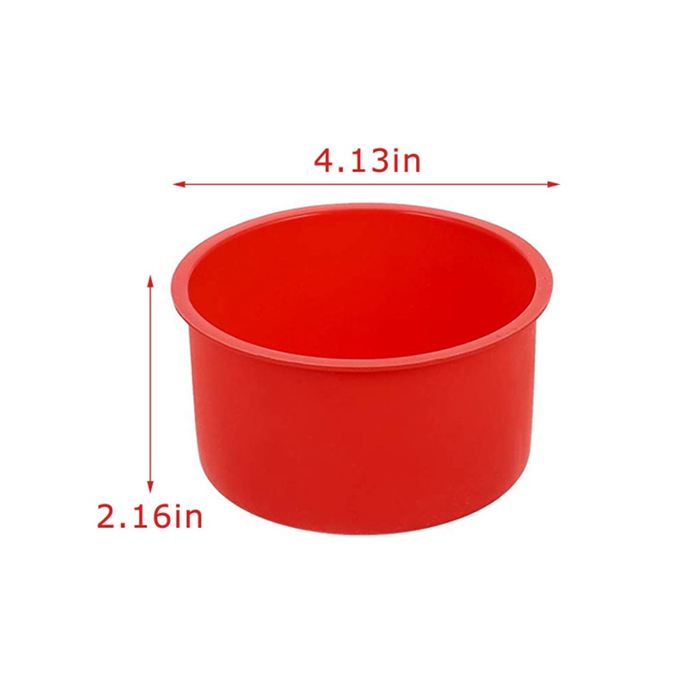 Epoch Khuôn Silicon Làm Bánh Chống Dính Hình Tròn Nhiều Màu Có Thể Tái Sử Dụng 4 Inch