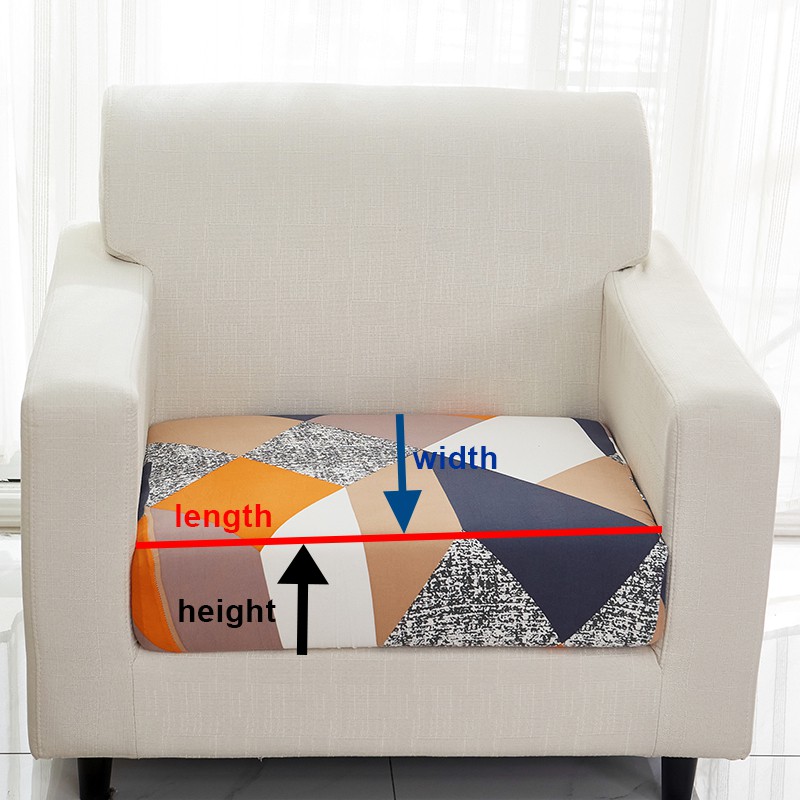 Vỏ bọc đệm ghế sofa bằng chất liệu dày co giãn màu trơn nhiều kích thước và họa tiết tùy chọn