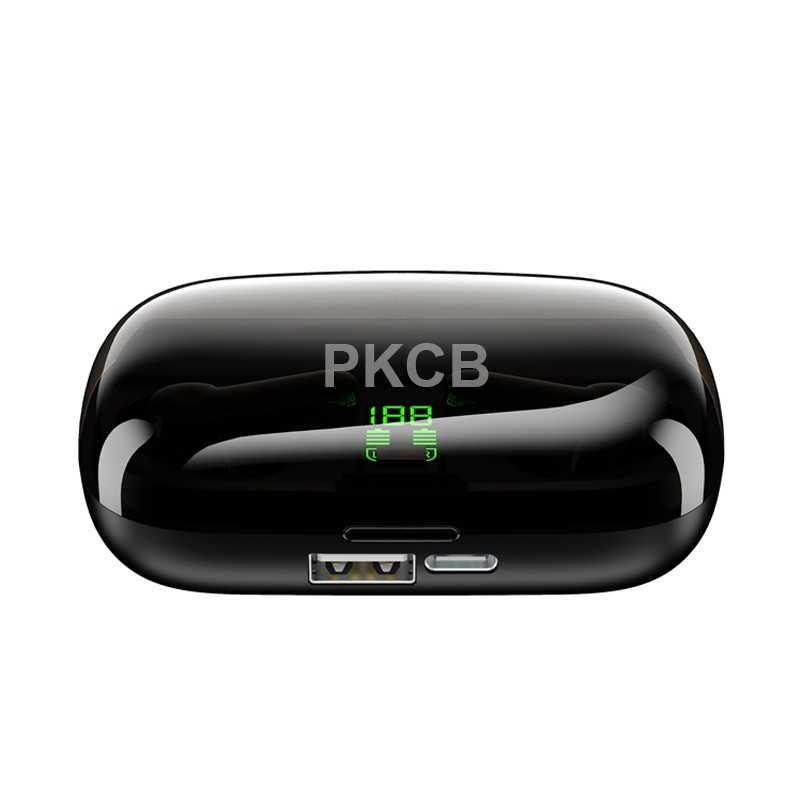 Tai nghe không dây Màn hình LED âm thanh nổi Tai nghe Bluetooth TWS PKCB - Hàng Chính Hãng
