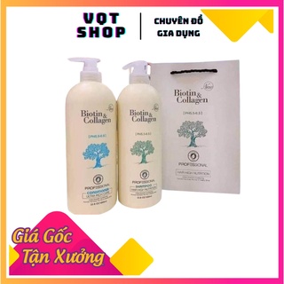 Dầu gội xả biotin collagen trắng