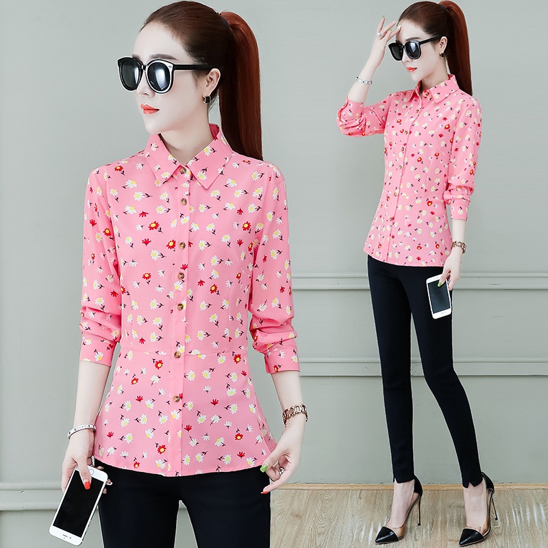 Áo Sơ Mi Tay Dài Phong Cách Hàn Quốc Thời Trang Xuân Thu 2022 Cho Nữ