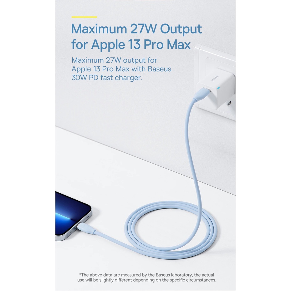 Cáp sạc nhanh Baseus Jelly Liquid Silica Gel Fast Charging Data Cable C to L 20W