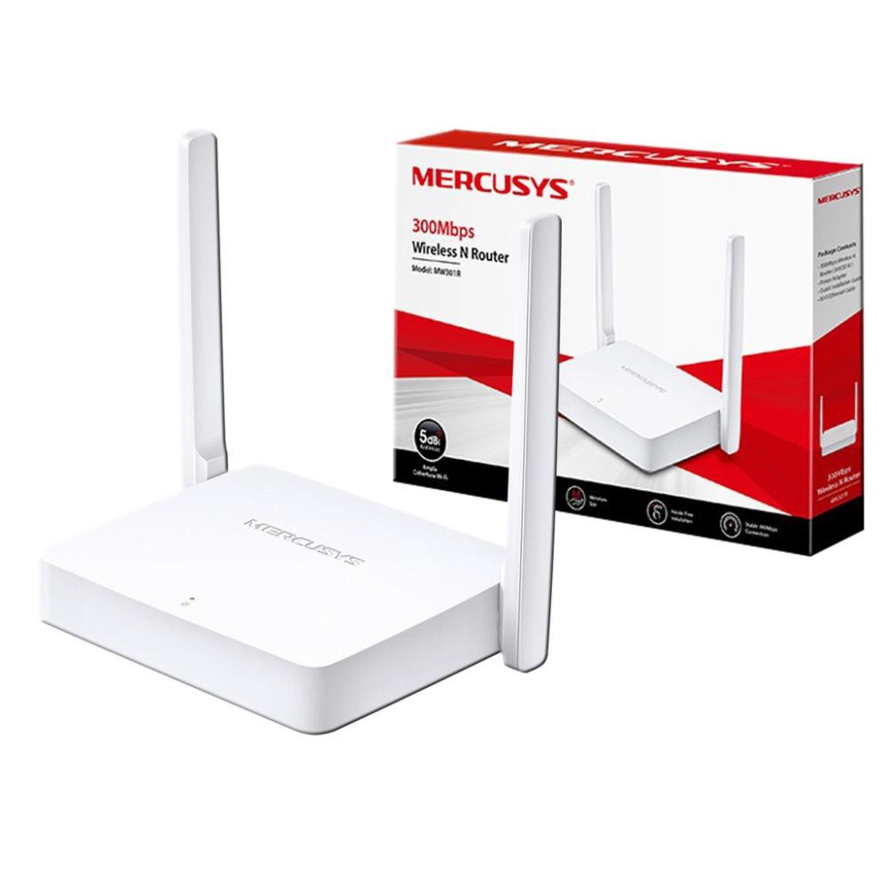 Giá Tốt-Mercusys N 300Mbps Bộ phát WiFi 2 Râu -MW301R- Hàng chính hãng phân phối bởi TP-Link Việt Nam