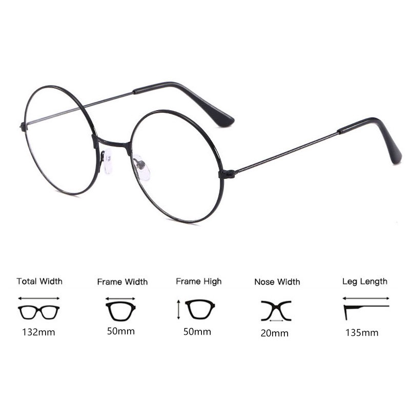 Kính mắt gọng tròn kim loại phong cách Harry Potter | BigBuy360 - bigbuy360.vn