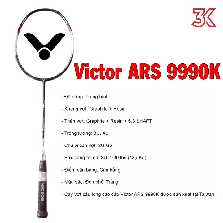 Vợt cầu lông Victor ARS 9990K 1 Khung vợt 1 Túi