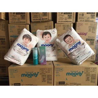 Bỉm quần moony natural nội địa nhật m46/ l36/ xl34