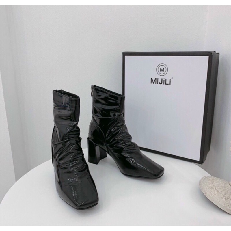 Giày Bốt da bóng đế trụ hàng fullbox quảng châu cao cấp | BigBuy360 - bigbuy360.vn