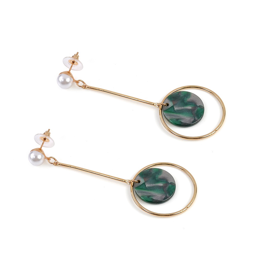 Khuyên tai dài kiểu dáng hình học phong cách Boho thời trang thanh lịch cho nữ