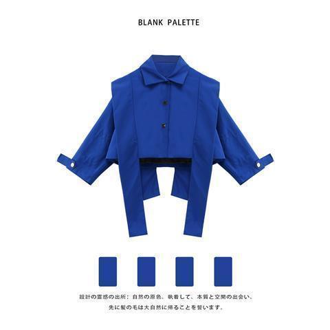 Áo Thun Thiết Kế Họa Tiết Chiên Klein Phong Cách Đường Phố Cá Tính|Áo Khoác Mùa Thu Trống Màu Xanh oXfn