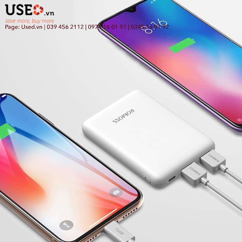 Pin Sạc Dự Phòng ROMOSS Pure 5 Compact 5000mAh Mini  | USEDVN | BigBuy360 - bigbuy360.vn