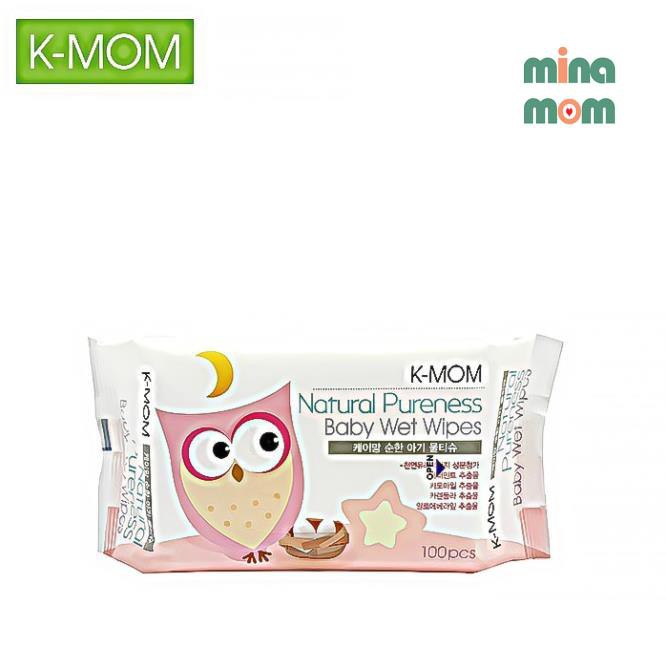 [XẢ TOÀN BỘ HÀNG] Khăn ướt hữu cơ K-Mom Hàn Quốc mã MB006 cho da nhạy cảm của bé