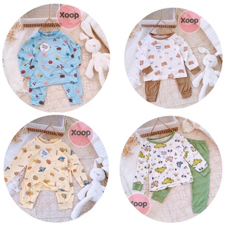 Sale !!! Bộ Dài Tay Thun Lạnh In Họa Tiết Ô TÔ-Khủng Long- Gấu-Vũ Trụ Cho Bé (SP001647) Shop Phúc Yến