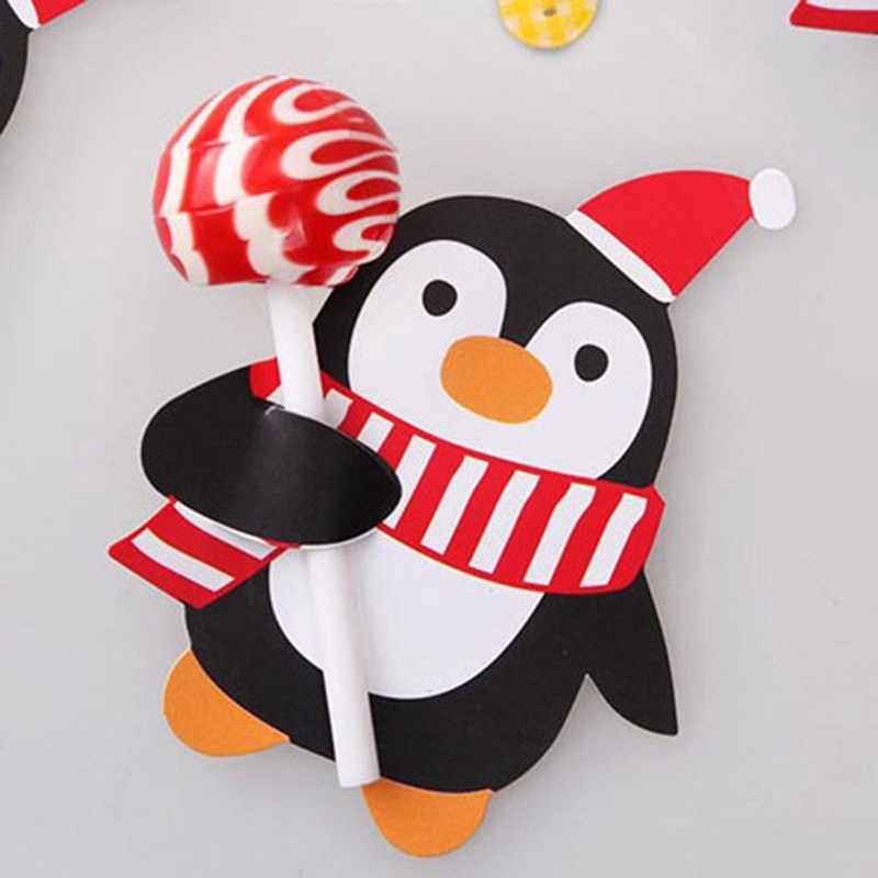 50 Que Kẹo Sô Cô La Bằng Giấy Dùng Trang Trí Tiệc Giáng Sinh