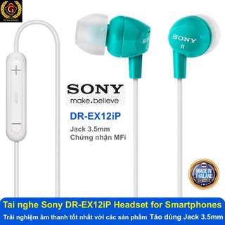 Tai nghe nhét tai sony dr-ex12ip headset for smartphones - đạt chuẩn mfi