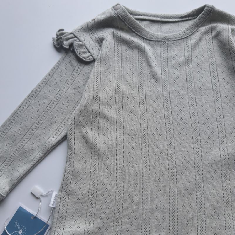 body xanh mint dài tay