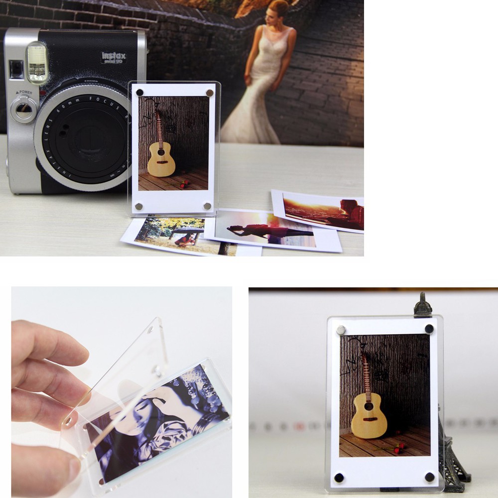 Bộ Túi Da Pu Đựng Máy Ảnh Fujifilm Instax Mini 11 + Album Chứa 64 Ảnh + Phụ Kiện Trang Trí Ảnh 10 Trong 1