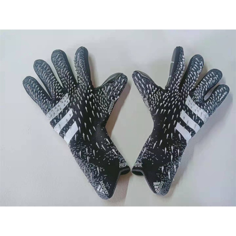 Găng tay thủ môn Predator Pro (không xương) - ĐEN XÁM(size 8-9-10)