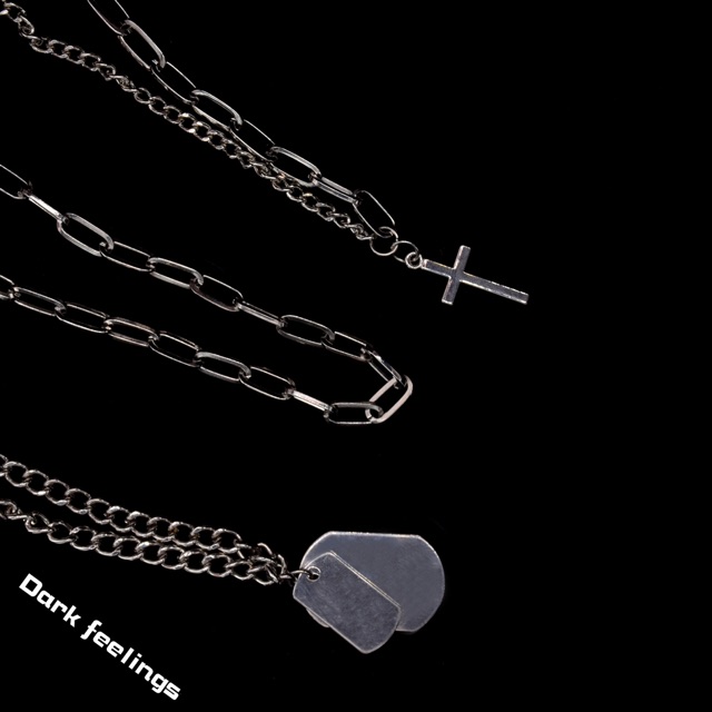 Vòng Cổ 3 lớp Hợp Kim Phong Cách Hip Hop Cá Tính Cho Phái Nữ