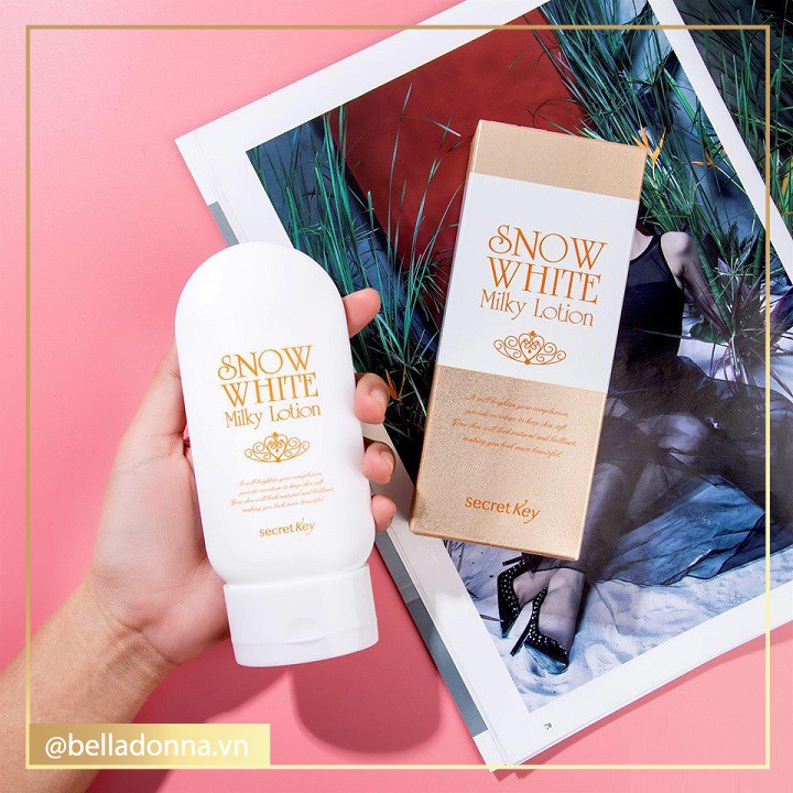 [HÀNG CHÍNH HÃNG] Sữa dưỡng thể trắng da toàn thân Secret Key Snow White Milky Lotion 120ml