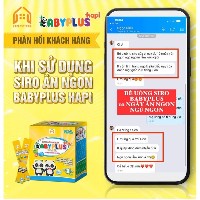 BABYPLUS - Siro Ăn Ngon Baby Plus, Giúp Bé Hết Biếng Ăn, Hết Táo Bón, Tăng Cân, Tăng Sức Đề Kháng