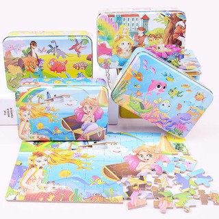  Bộ lắp ráp hình bằng giấy 60 miếng phát triển tư duy cho bé - họa tiết ngẫu nhiên