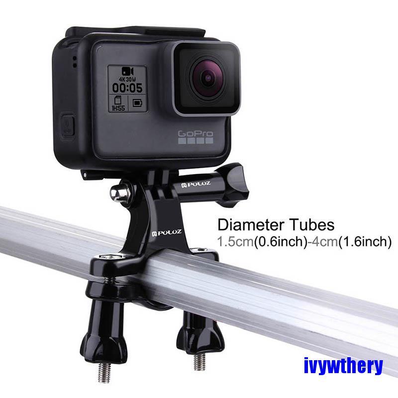 PULUZ Giá Đỡ Camera Hành Trình Gopro Hero6 5 4 Gắn Ghi Đông Xe Đạp