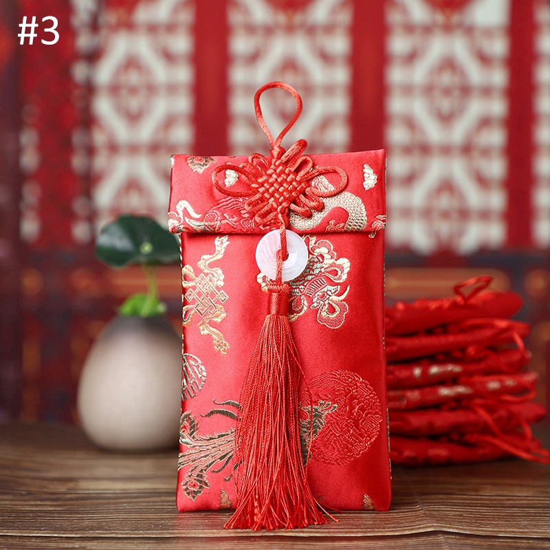 Phong bì màu đỏ họa tiết rồng phượng hoàng phong cách Trung Hoa | BigBuy360 - bigbuy360.vn