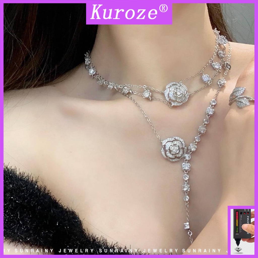 Bộ Trang SứC HợP Kim ĐíNh Đá HìNh Hoa HồNg