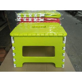 Ghế Xếp Nhựa Cho Người Lớn Và Bé 29 cm  giao màu ngẫu nhiên